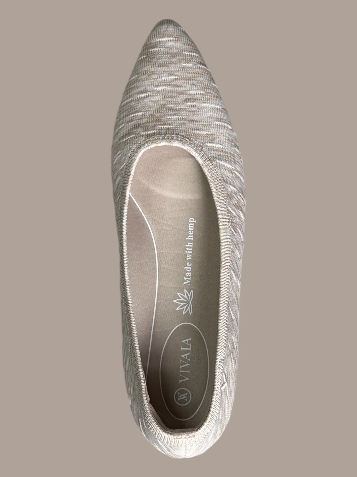 Vivaia Dapple Cream flat pumps 8.5 RRP R1,999