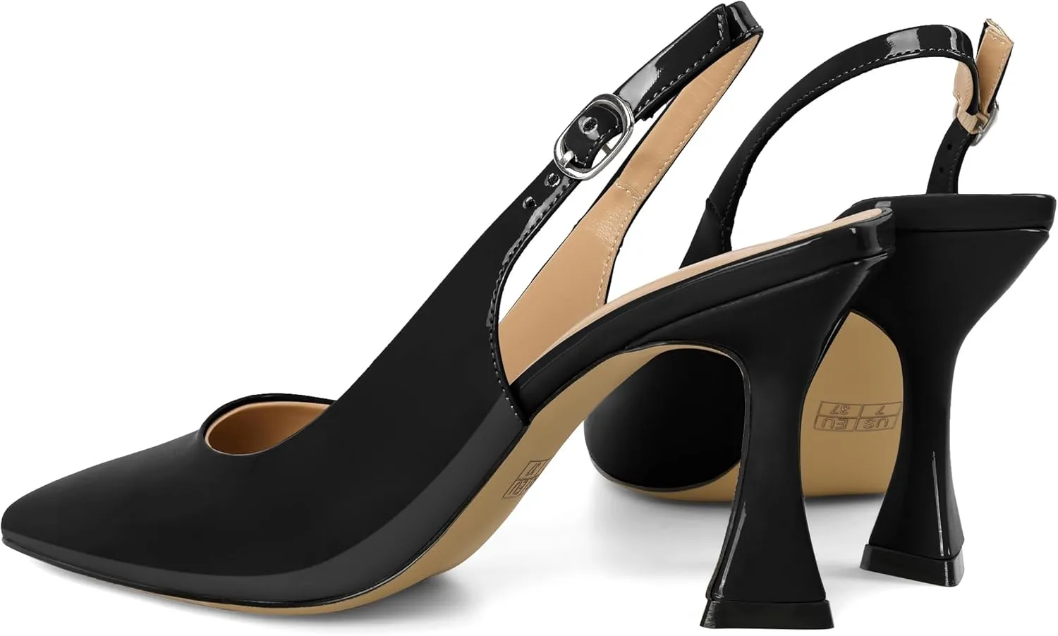 Women's High Heel Pumps Stiletto Heels for Women Slingback Heels Pointed Toe Heels Elegant 3.4 Inch Stiletto Pumps