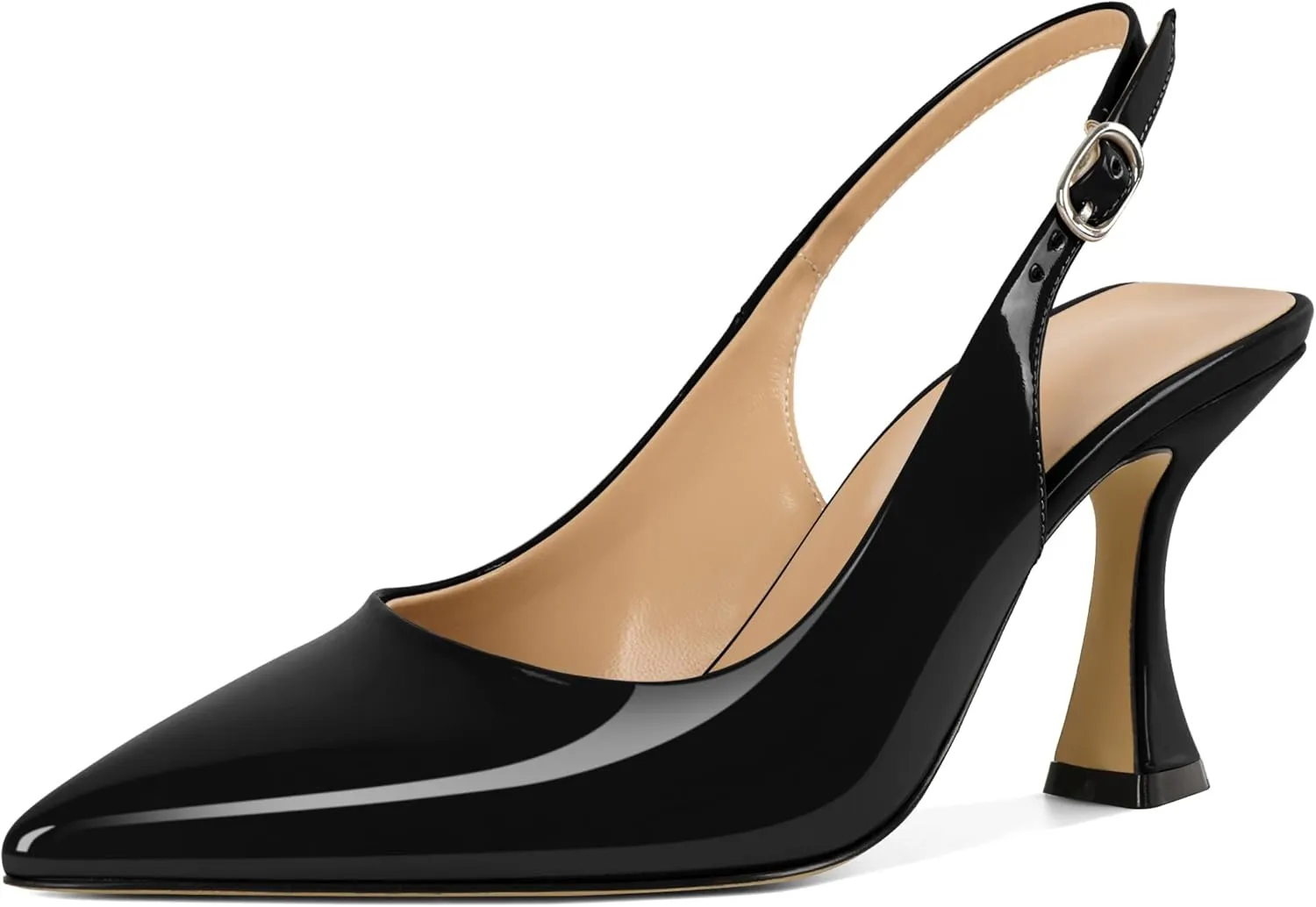 Women's High Heel Pumps Stiletto Heels for Women Slingback Heels Pointed Toe Heels Elegant 3.4 Inch Stiletto Pumps