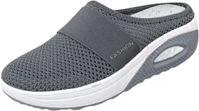 Women's Walking Shoes Orthotic Walking Sneakers Wide Width Non-Slip Sneakers Adjustable Breathable Platform Mesh Sandals