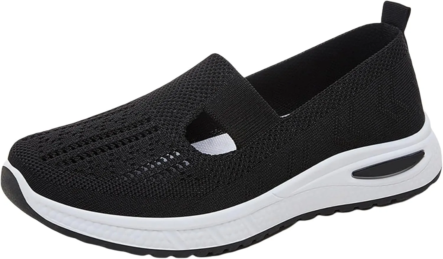 Women's Woven Orthopedic Breathable Soft Shoes Womens Tennis Shoes High Top Black Casual Shoes Fashion Sneakers Brown Tennis Shoe Loafers Casual Slip On