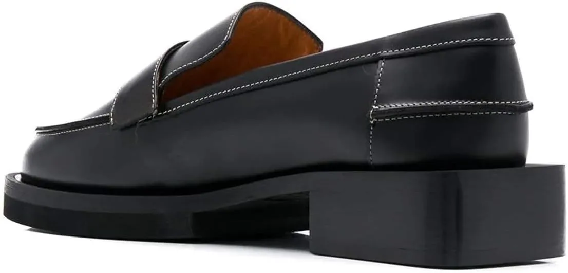 YDN Women Trendy Round Toe Loafers Classic Slip On Low Heel Dress Pumps Comfort Office Walking Shoes Size-4-15 US
