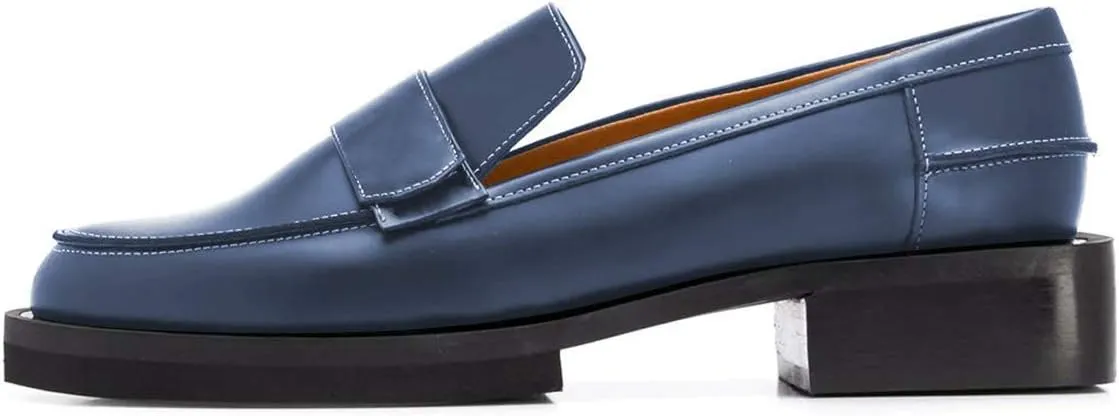YDN Women Trendy Round Toe Loafers Classic Slip On Low Heel Dress Pumps Comfort Office Walking Shoes Size-4-15 US