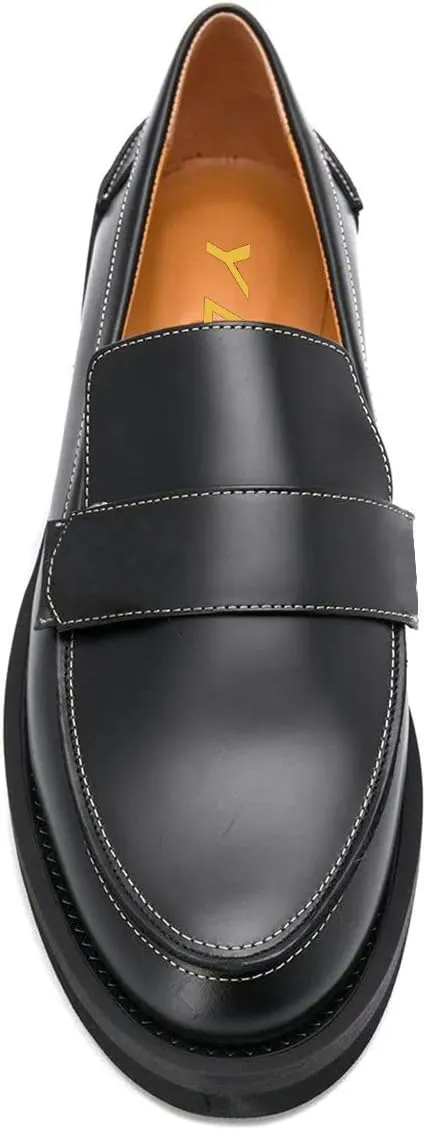 YDN Women Trendy Round Toe Loafers Classic Slip On Low Heel Dress Pumps Comfort Office Walking Shoes Size-4-15 US